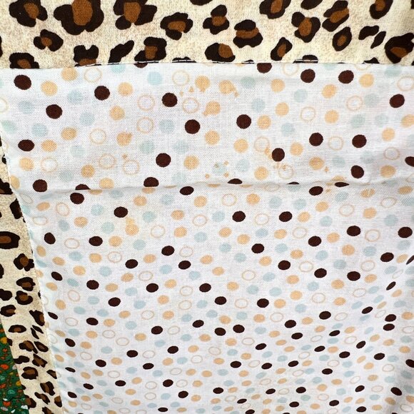 Homemade Handcrafted Baby Lap Blanket Quilt Fall Wall Hang Turkeys 39 1/2" x 30" - Picture 8 of 16